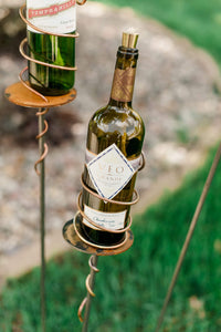 Prairie Dance Proudly Handmade in South Dakota, USA "Wine Bottle" Decorative Garden Stake
