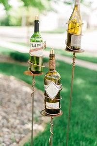 Prairie Dance Proudly Handmade in South Dakota, USA "Wine Bottle" Decorative Garden Stake