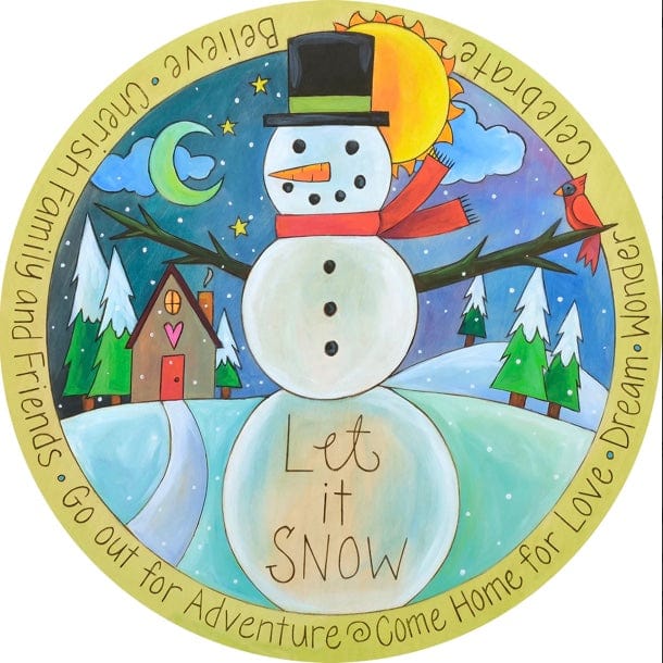 Sticks Proudly Handmade in Iowa, USA Winter Wonderland Lazy Susan