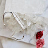 Mesa Blue Silver Wire Wrap Quartz Cuff
