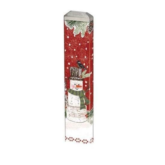 Studio M Proudly Handmade in Missouri, USA "Woodsy Snowman" -13" Mini Art Pole