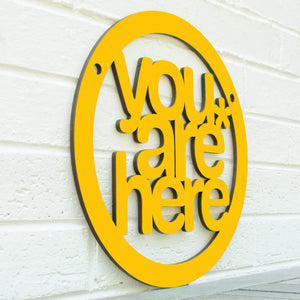 Spunky Fluff Proudly handmade in South Dakota, USA Small / Yellow You are Here