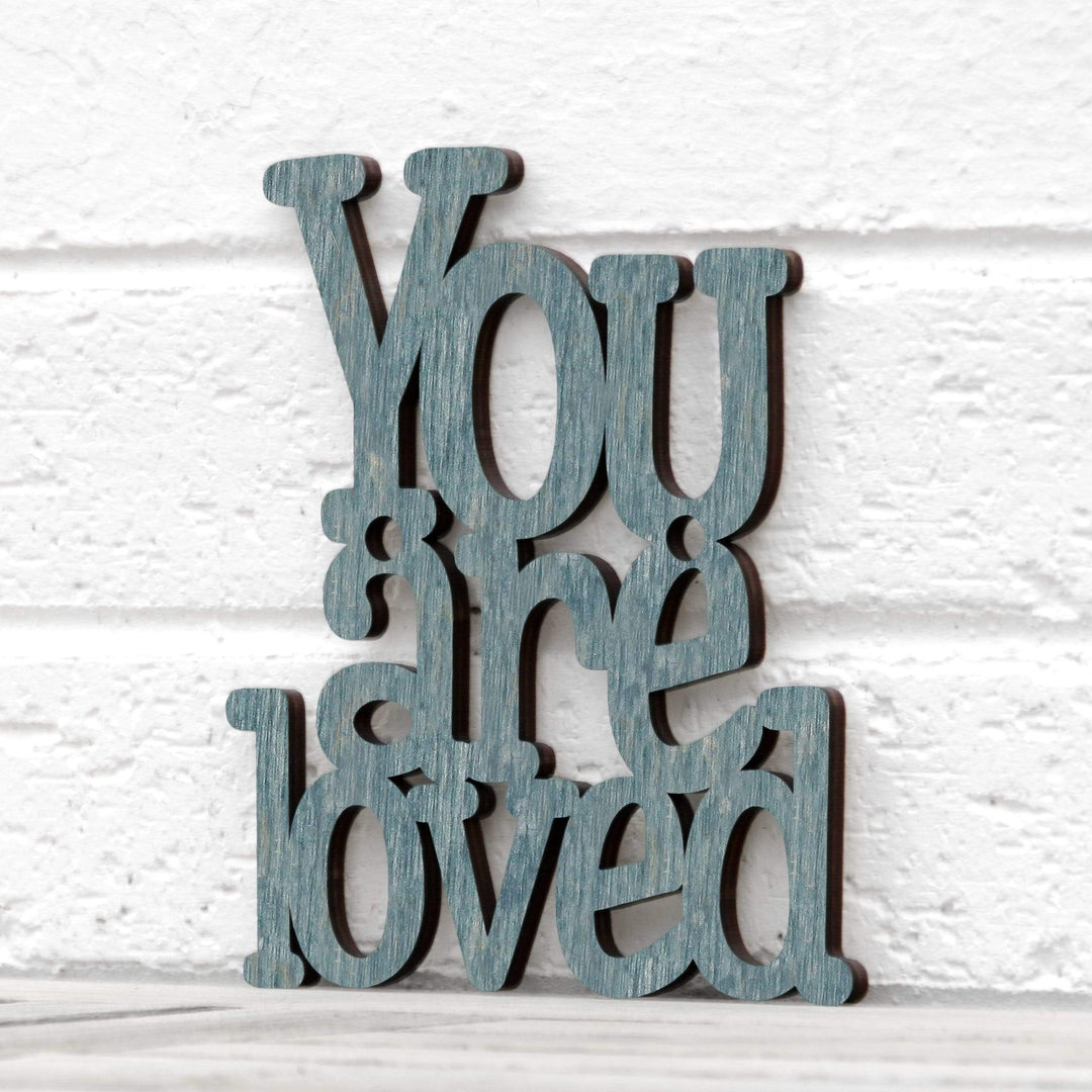 Spunky Fluff Proudly handmade in South Dakota, USA Small / Weathered Denim You are Loved
