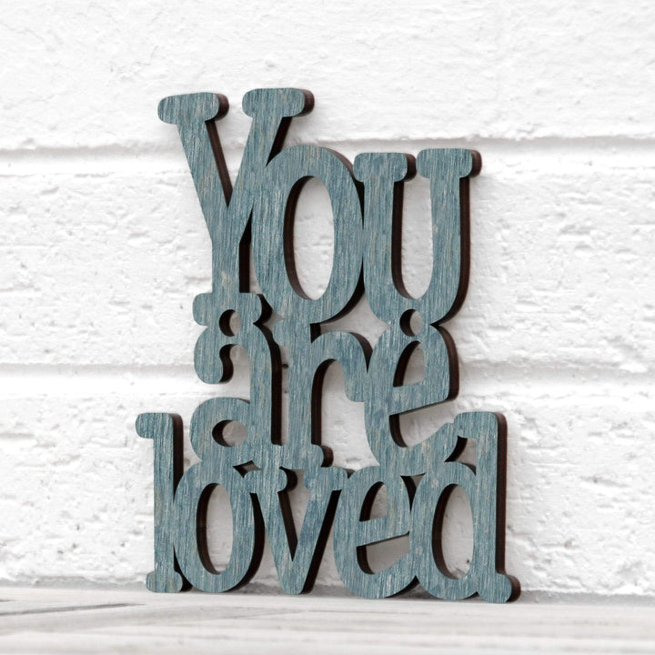 Spunky Fluff Proudly handmade in South Dakota, USA Small / Weathered Denim You are Loved