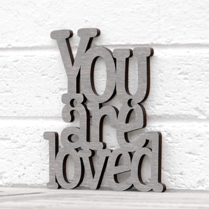 Spunky Fluff Proudly handmade in South Dakota, USA Small / Weathered Gray You are Loved