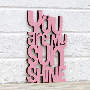 Spunky Fluff Proudly handmade in South Dakota, USA Small / Pink "You are my Sunshine" Decorative Sign