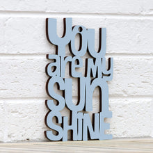 Load image into Gallery viewer, Spunky Fluff Proudly handmade in South Dakota, USA Small / Powder &quot;You are my Sunshine&quot; Decorative Sign
