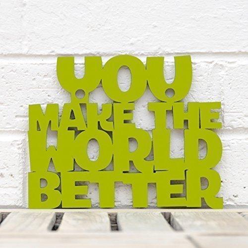 Spunky Fluff Proudly handmade in South Dakota, USA Small / Pear Green You Make the World Better